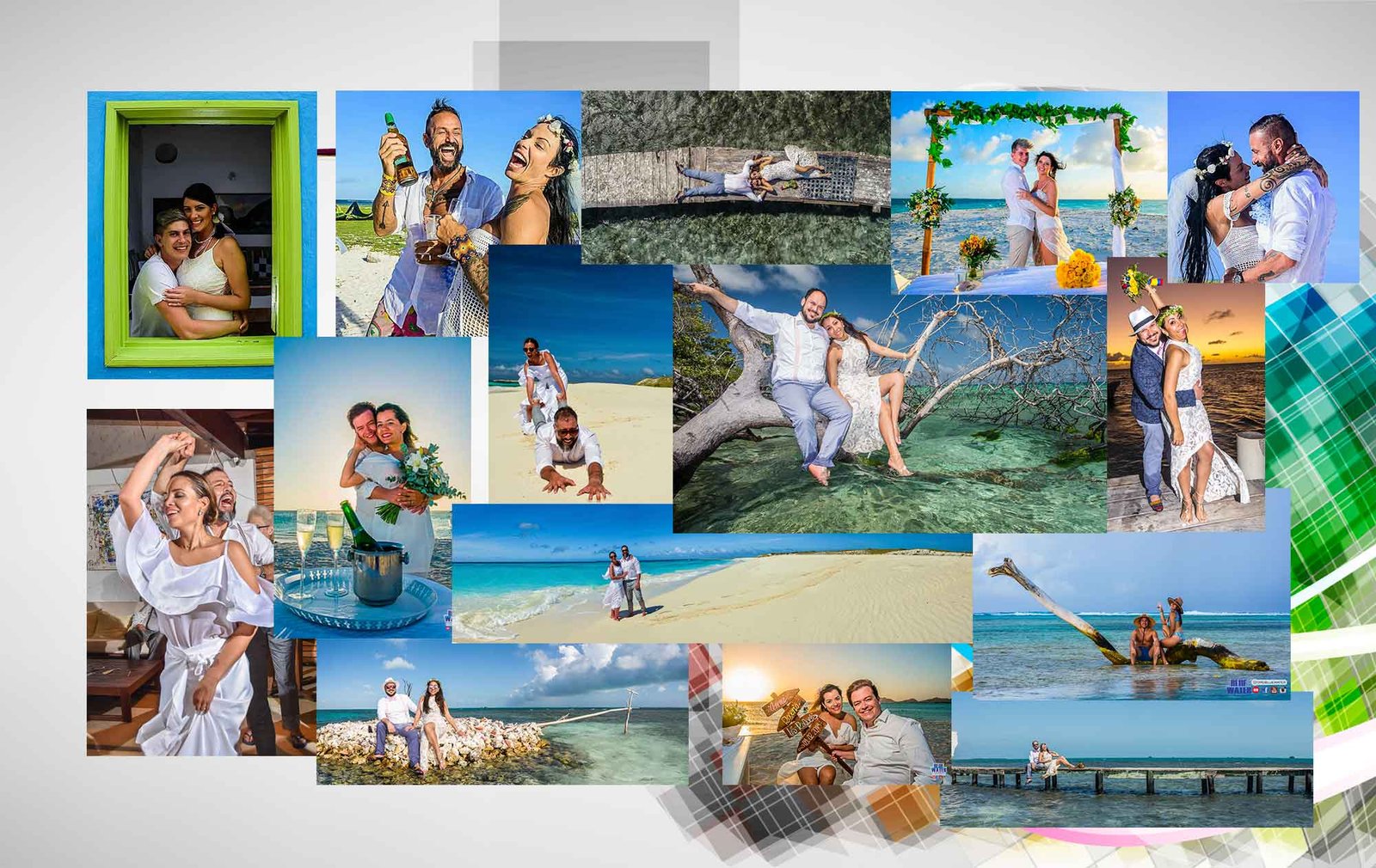 colagge-bodas-Los-Roques-Wedding-Boda-Playa-Caribe-WeddingPhotography-